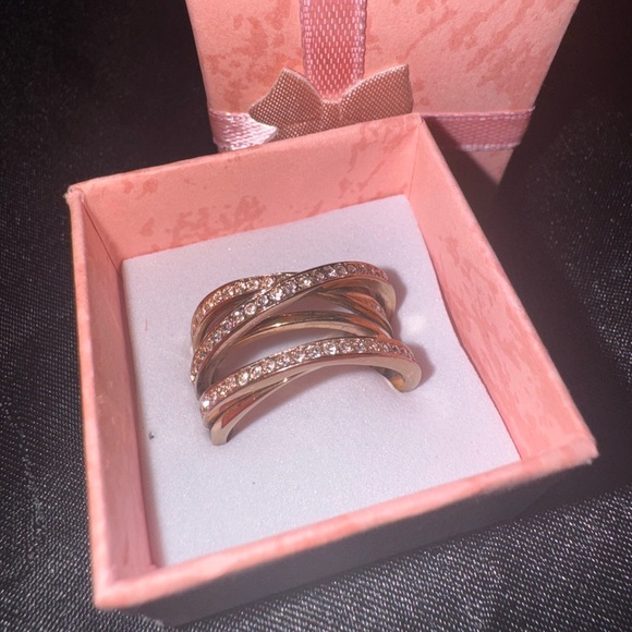 Michael Kors Gold and Silver Crystal Ring - Picture 1 of 4